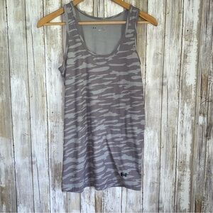 Under Armor Grey Camo Fitted Tank